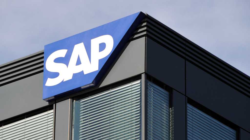 SAP logo on building